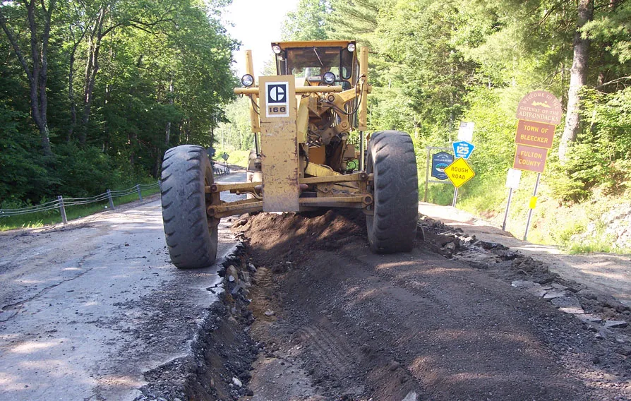 Road Work at Bleecker edge of Fulton County