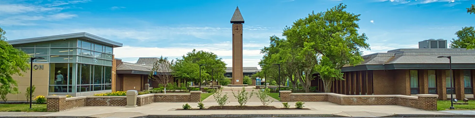 FMCC Campus showing the central clock tower